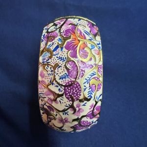 Beautiful pastel pink and purple clamper Bracelet